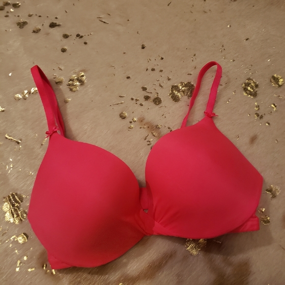 Victoria's Secret Other - Victoria's Secret 32D Plunge Hot Pink Push Up Bra